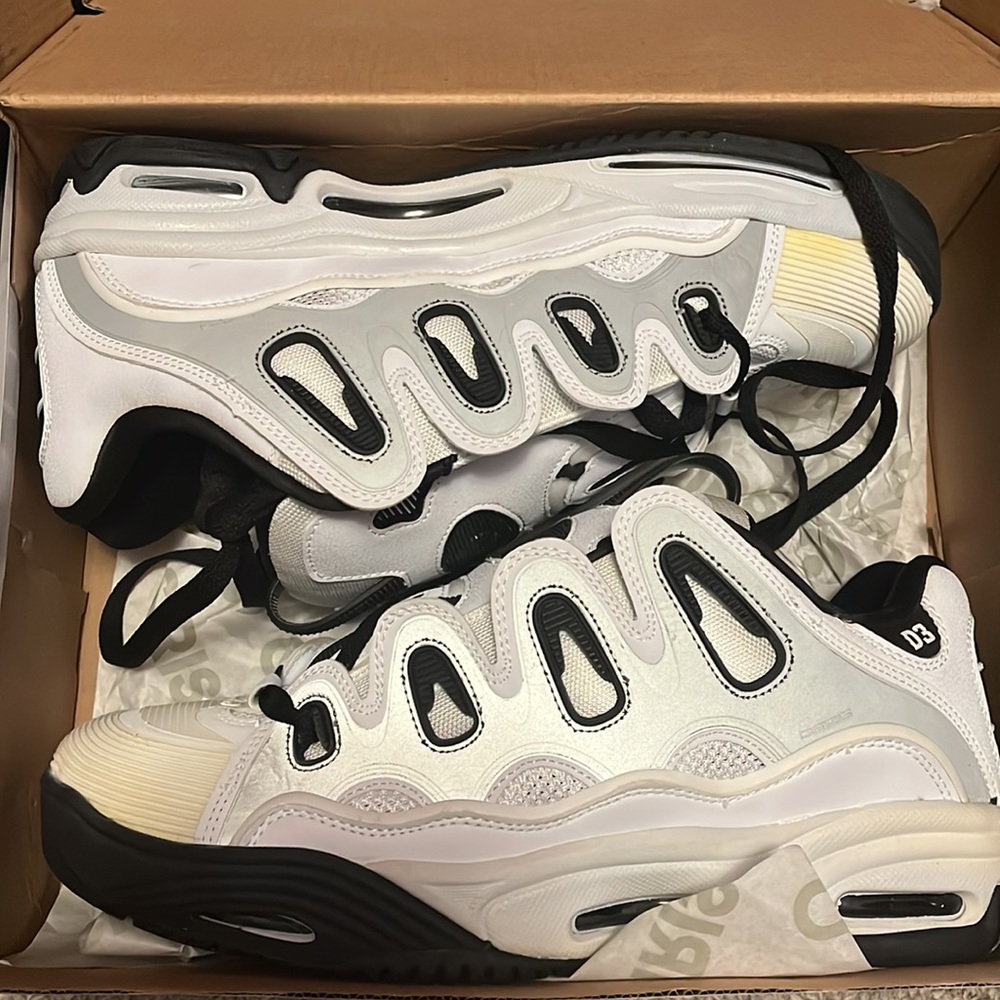 Osiris White Black Gray Men's Sneakers